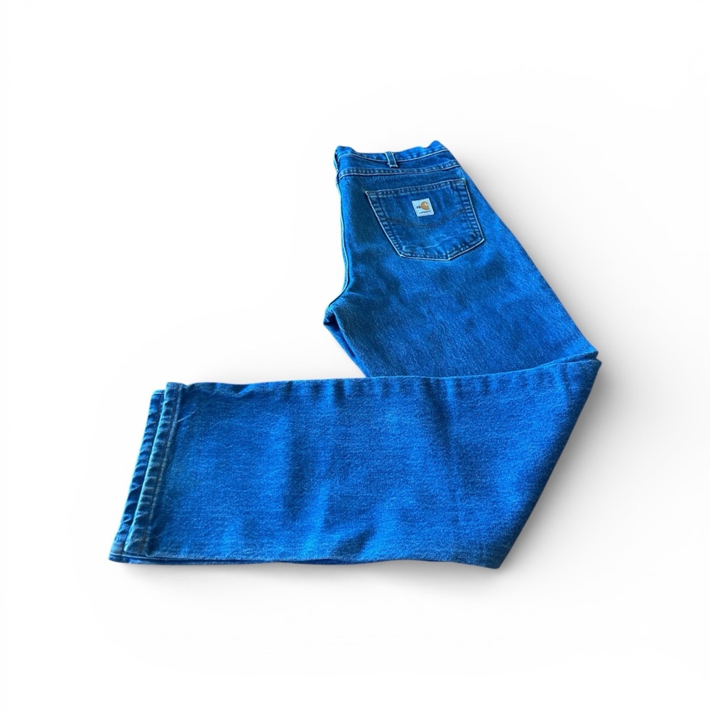 FR Carhartt Men's Relaxed Blue Jeans Size 34 X 34